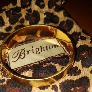 Gold tone hammered Brighton Cuff